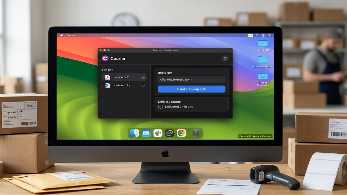 Projexions Courier app screenshot