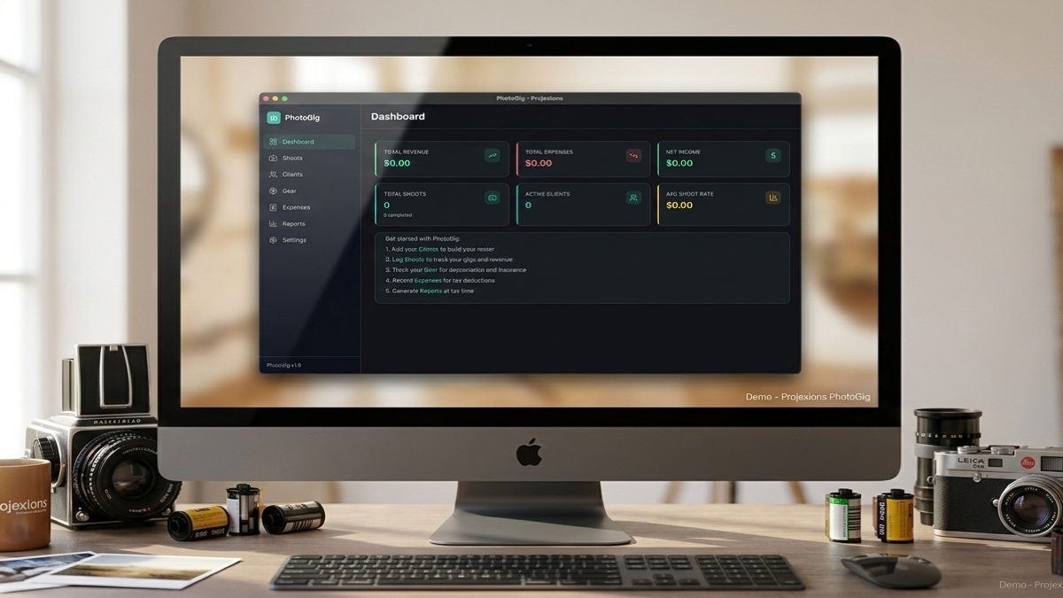 Projexions Photo app screenshot